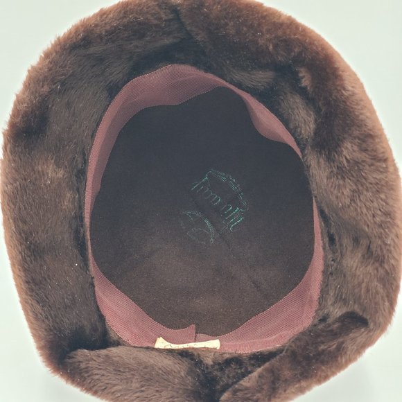 Amy New York Faux Fur & Wool Cloche
